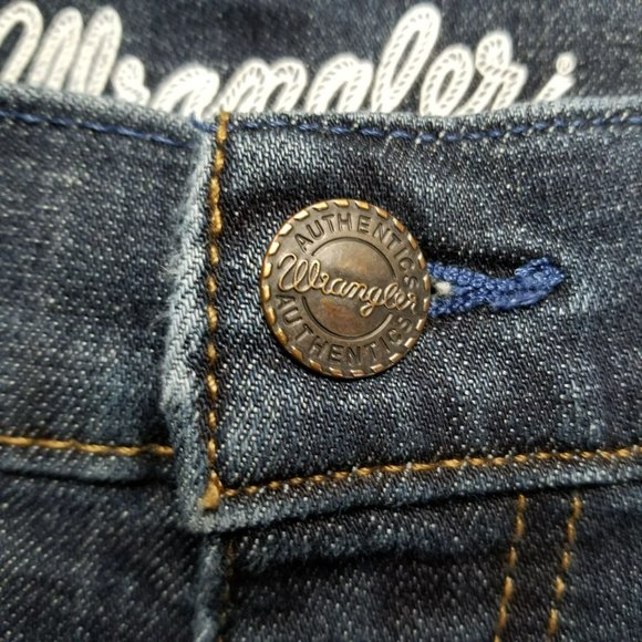 Wrangler Jeans Mens 33x30 Retro Dark Wash Stretch Mid Rise Slim Boot - Picture 4 of 16